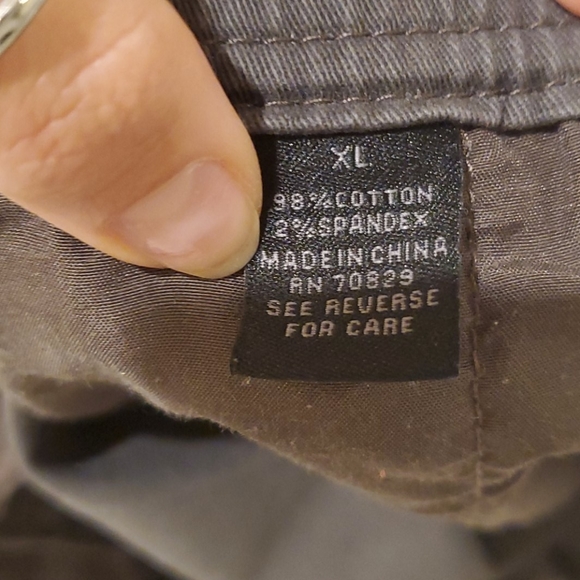 Mens drak gray drawstring banded bottom pants - Picture 2 of 3